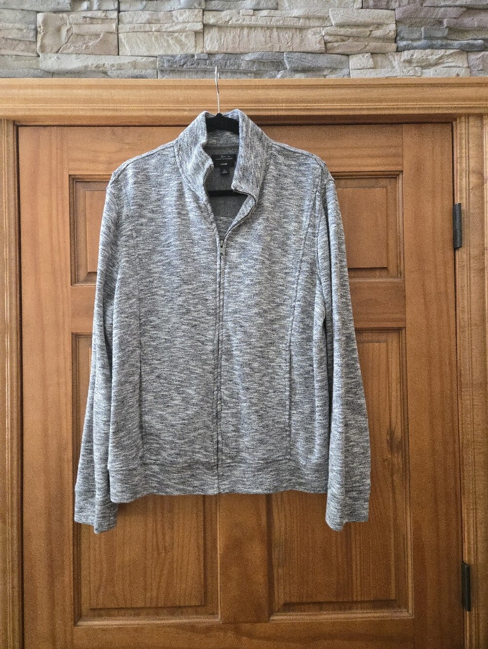 MARC ANTHONY GREY FULL ZIP SWEATER MENS XL